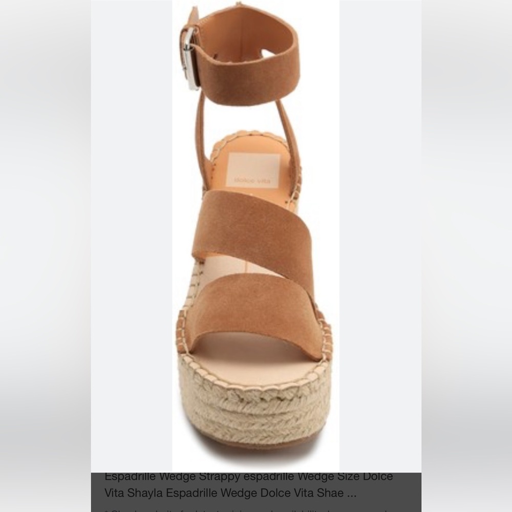 Dolce vita suede wedges size 6.5